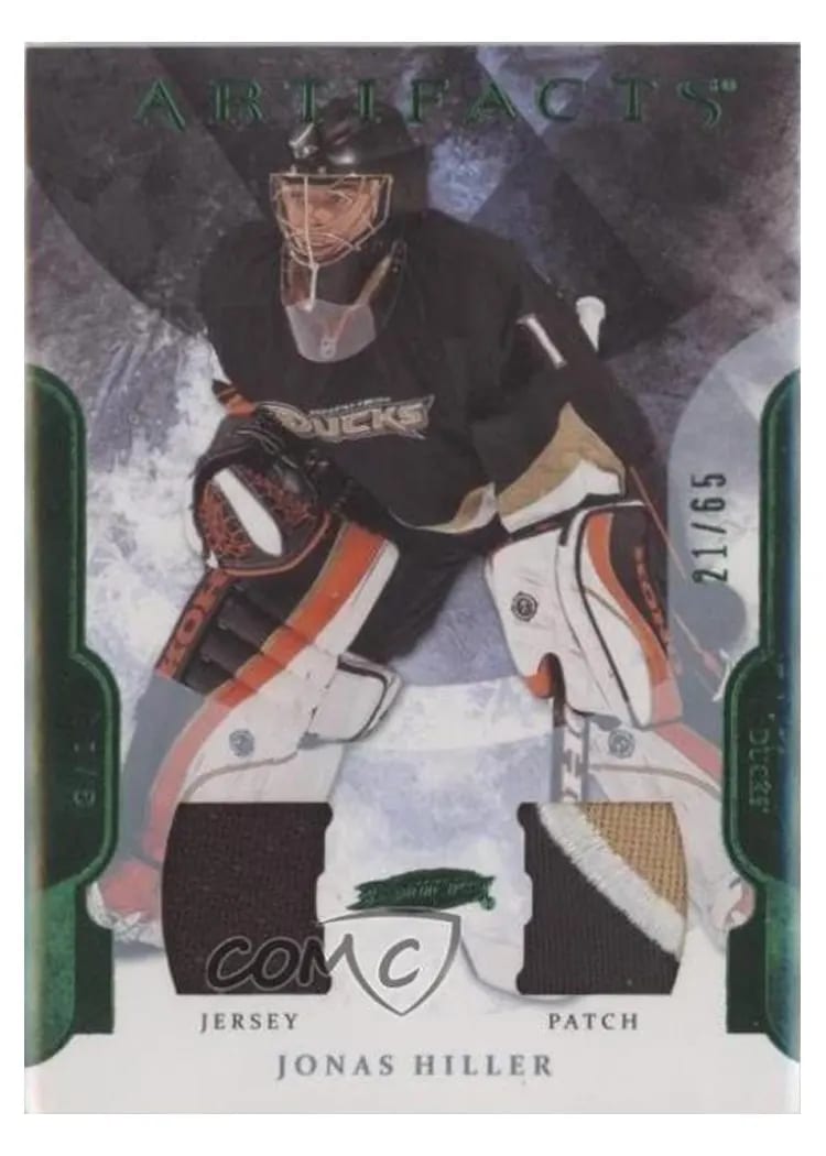 2011 Upper Deck Artifacts Jonas Hiller #24 card