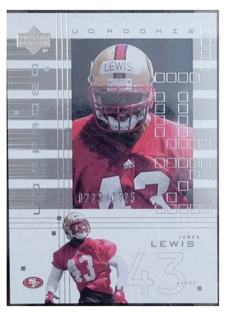 2000 Upper Deck Graded Jonas Lewis #105 card