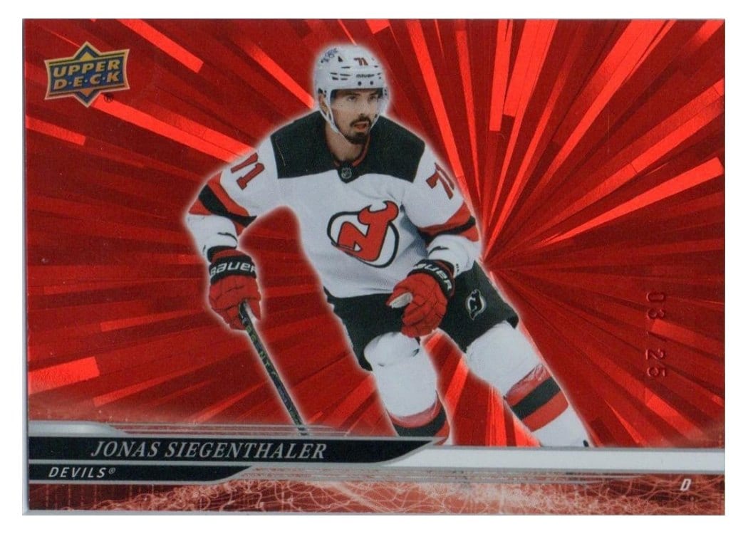 2024-25 Upper Deck Base Set Jonas Siegenthaler #350 card