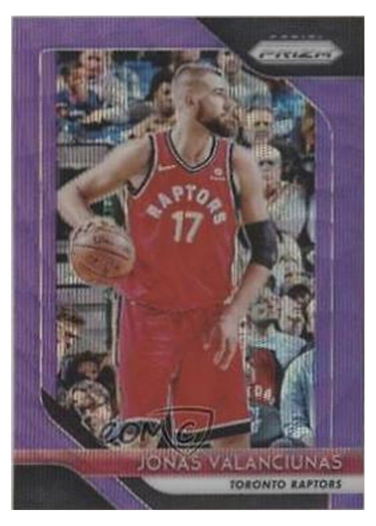 2018-19 Panini Prizm Base Set Jonas Valanciunas #93 card