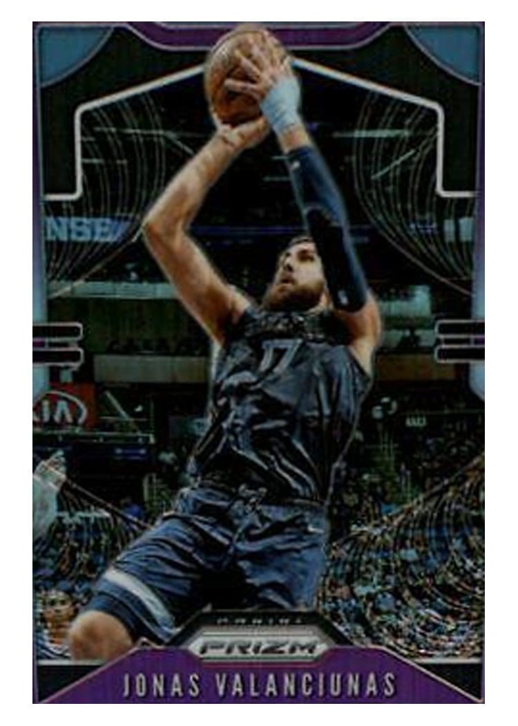 2019-20 Panini Prizm Base Set Jonas Valanciunas #229 card