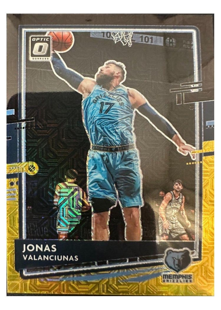 2020-21 Donruss Optic Base Set Jonas Valanciunas #128 card
