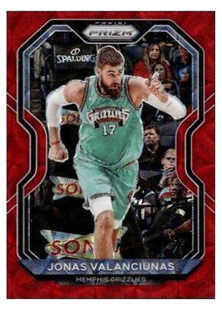 2020-21 Panini Prizm Base Set Jonas Valanciunas #188 card