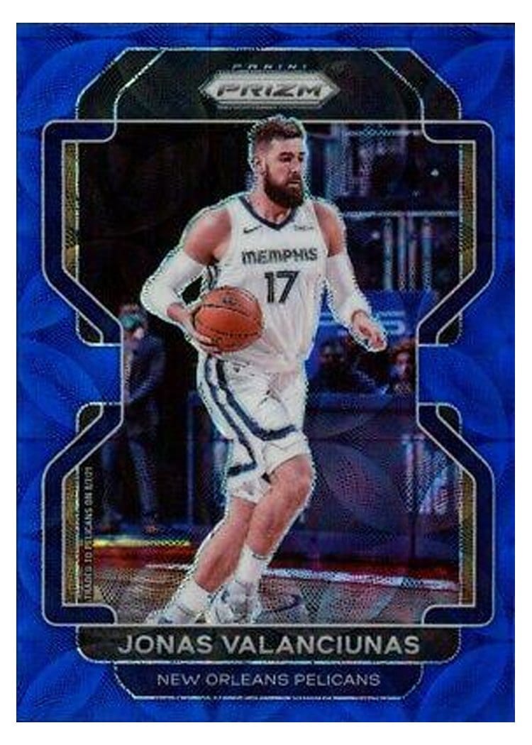 2021-22 Panini Prizm Base Set Jonas Valanciunas #62 card