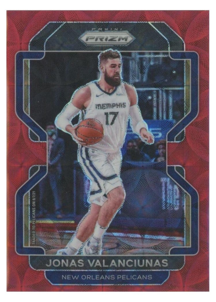 2021-22 Panini Prizm Base Set Jonas Valanciunas #62 card
