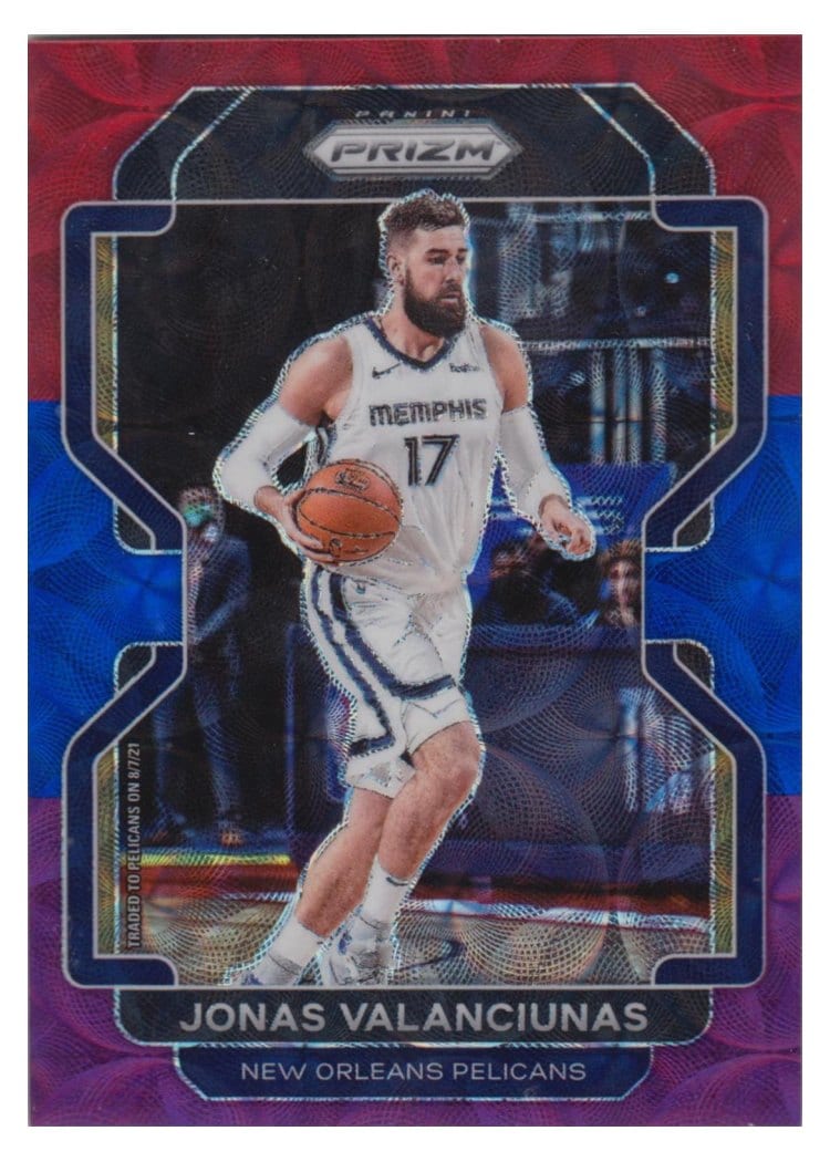 2021-22 Panini Prizm Base Set Jonas Valanciunas #62 card