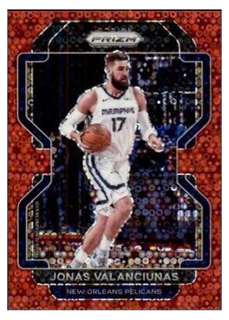 2021-22 Panini Prizm Base Set Jonas Valanciunas #62 card