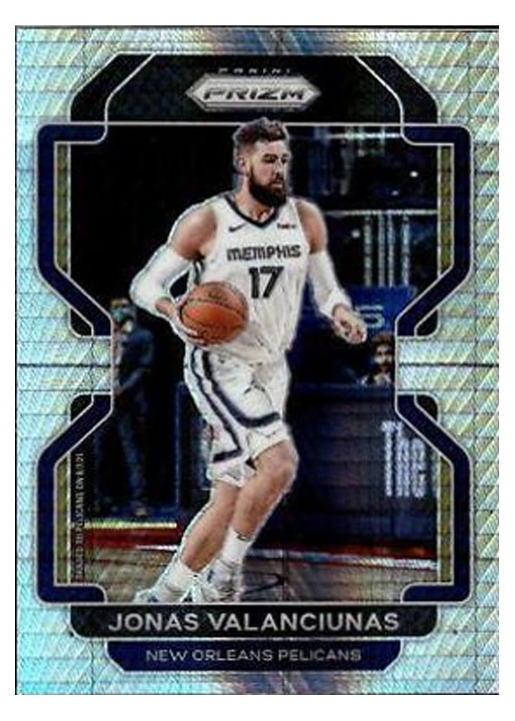 2021-22 Panini Prizm Base Set Jonas Valanciunas #62 card