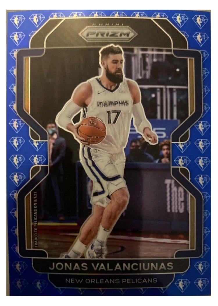 2021-22 Panini Prizm Base Set Jonas Valanciunas #62 card