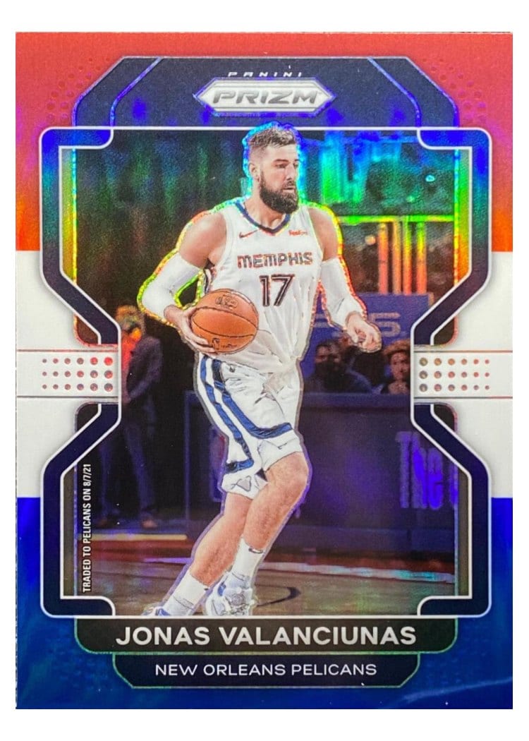 2021-22 Panini Prizm Base Set Jonas Valanciunas #62 card