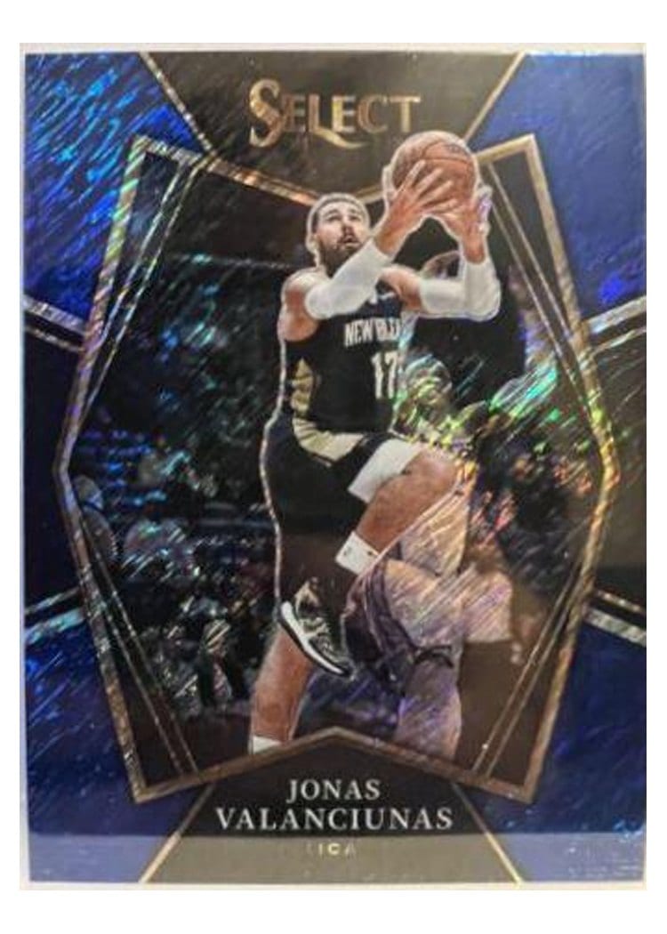 2021-22 Panini Select Base Set Jonas Valanciunas Blue Shimmer #113 card