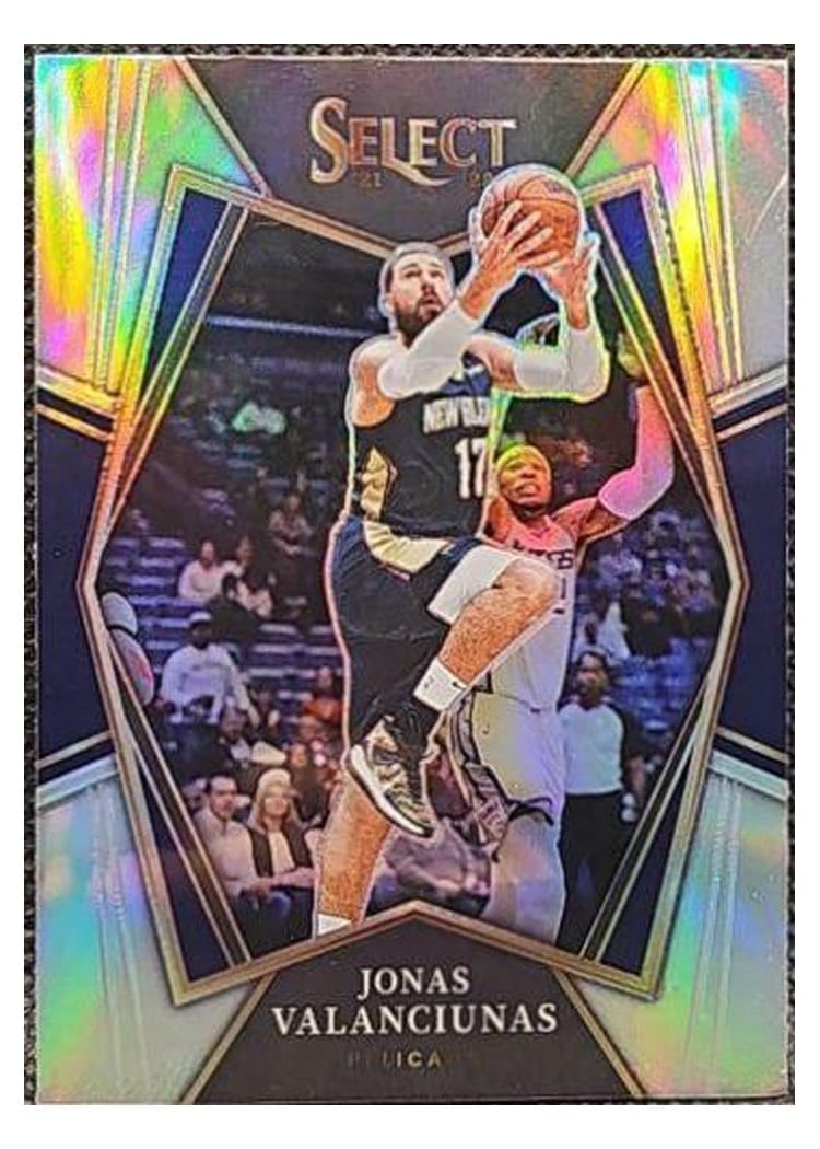 2021-22 Panini Select Base Set Jonas Valanciunas Silver Prizm #113 card