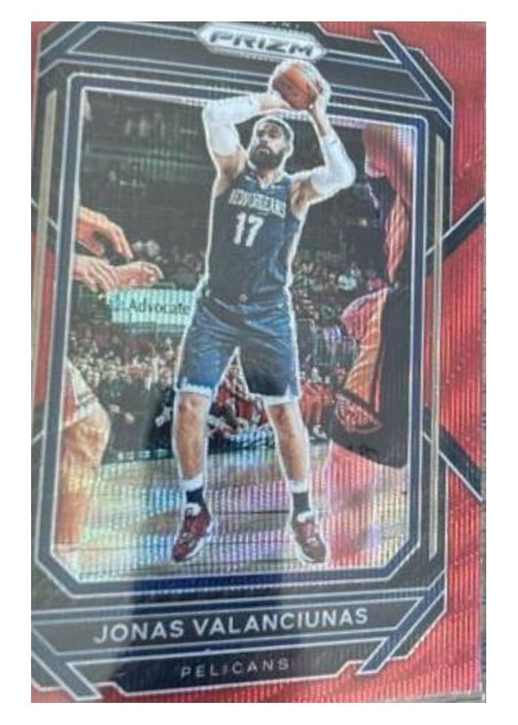 2022-23 Panini Prizm Base Set Jonas Valanciunas #219 card