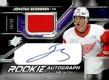 2022-23 SPx Rookie Autograph Jersey Jonatan Berggren #BE card