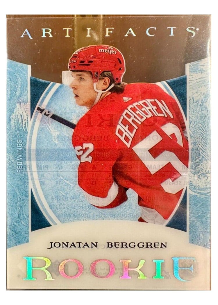 2024-25 Upper Deck Artifacts 2023 Update - Clear Cut Rookies Jonatan Berggren #211 card