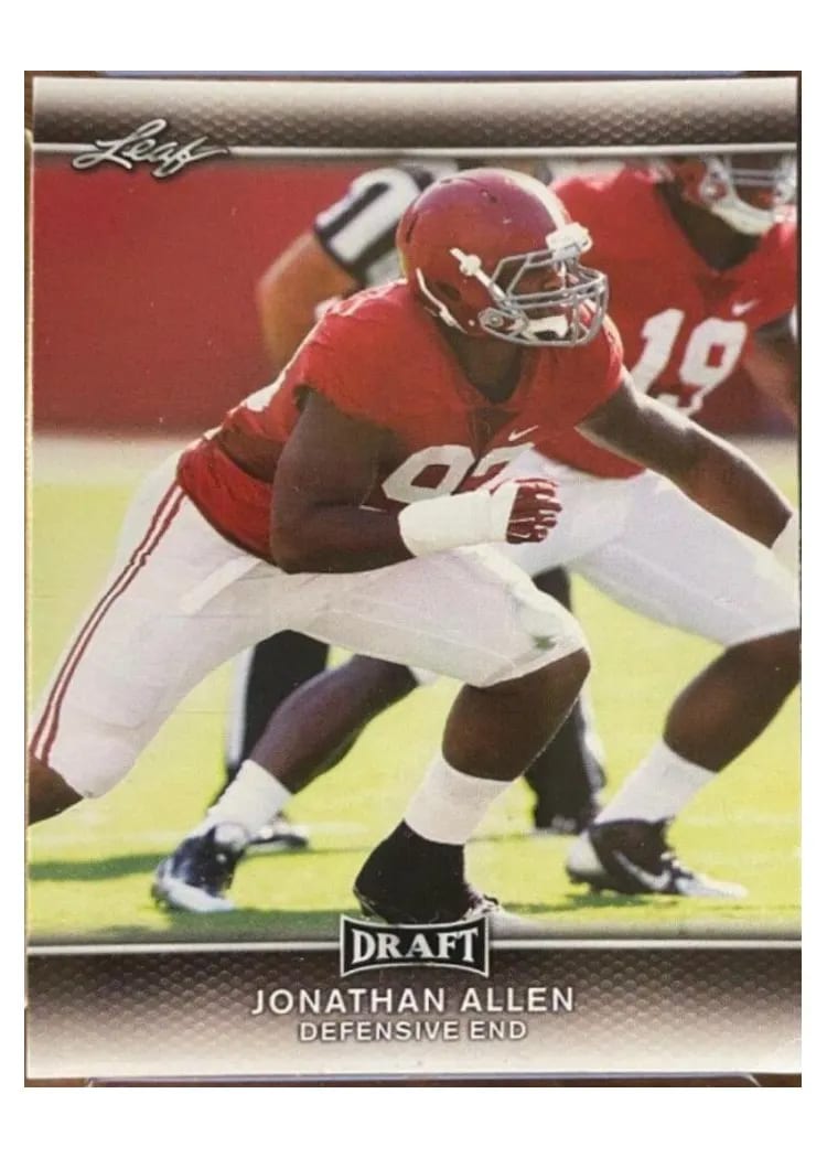 2017 Leaf Draft Jonathan Allen #40 card