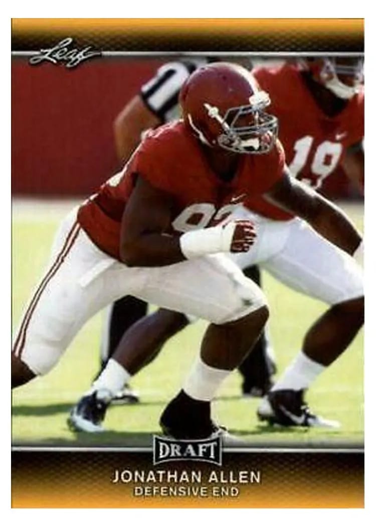 2017 Leaf Draft Jonathan Allen #40 card