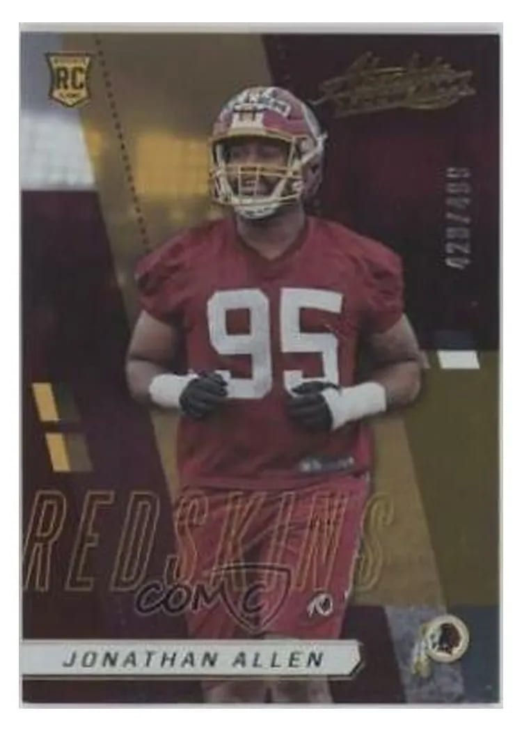 2017 Panini Absolute Jonathan Allen #190 card