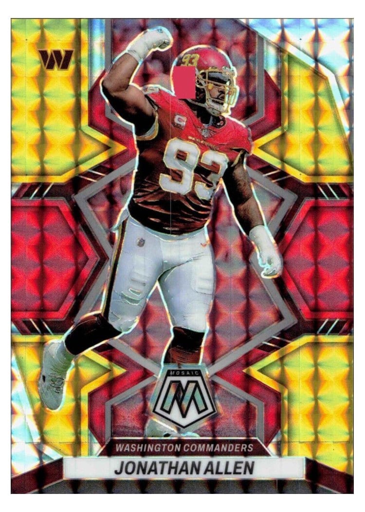2022 Panini Mosaic Base Set Jonathan Allen #198 card