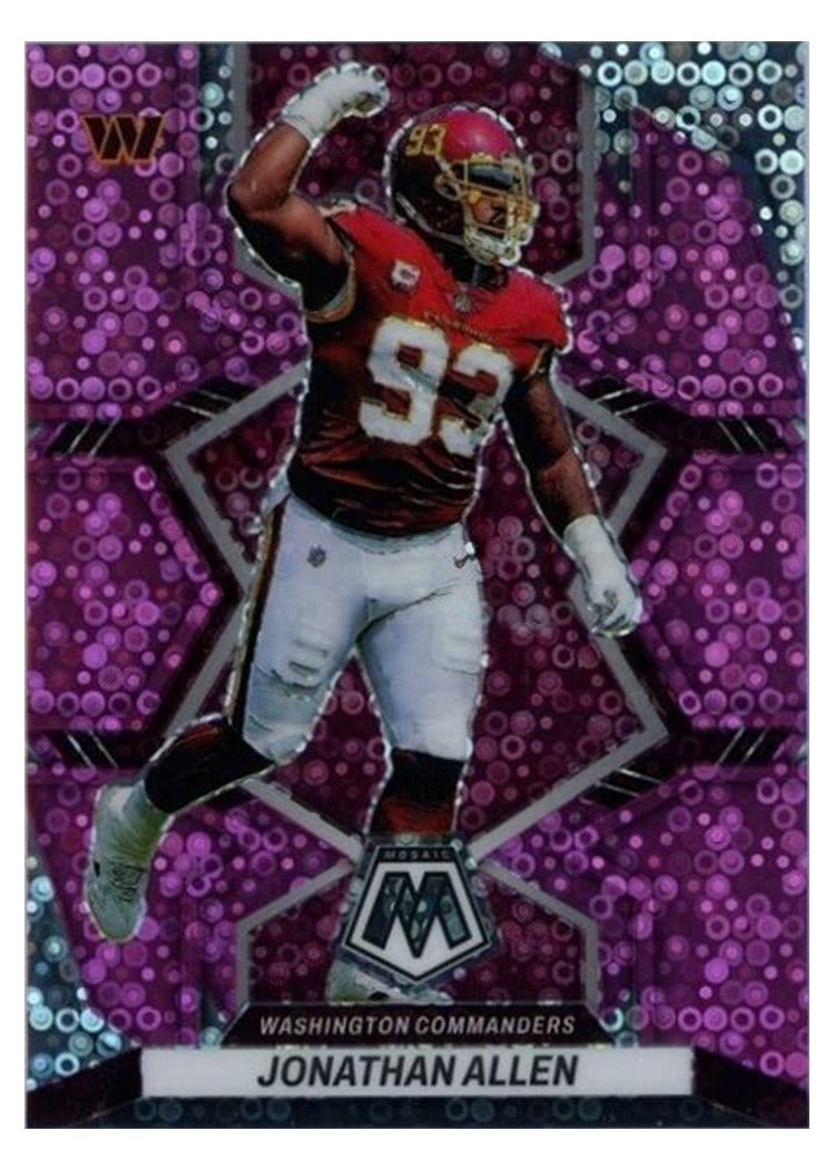 2022 Panini Mosaic Base Set Jonathan Allen #198 card