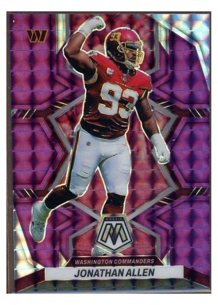 2022 Panini Mosaic Base Set Jonathan Allen #198 card