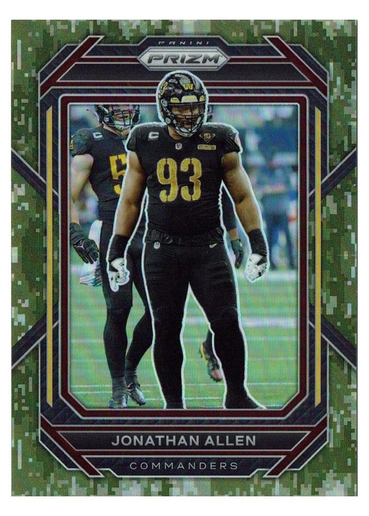 2022 Panini Prizm Base Set Jonathan Allen #297 card