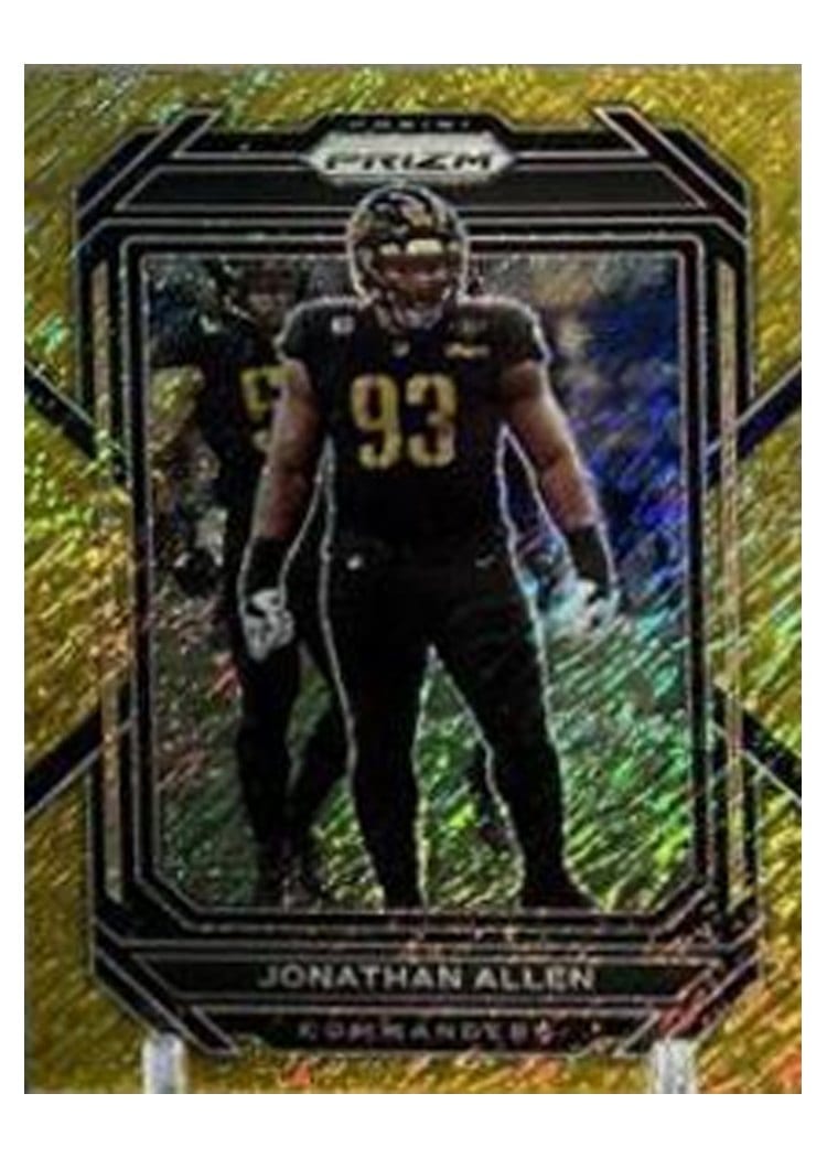2022 Panini Prizm Base Set Jonathan Allen #297 card