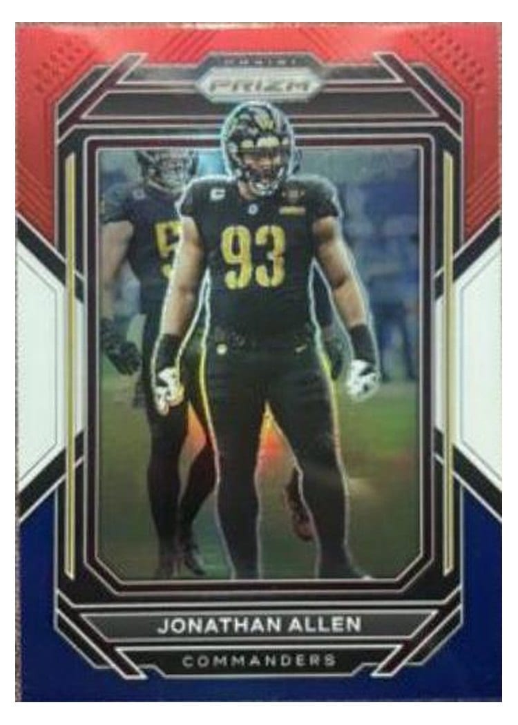2022 Panini Prizm Base Set Jonathan Allen Red White Blue #297 card