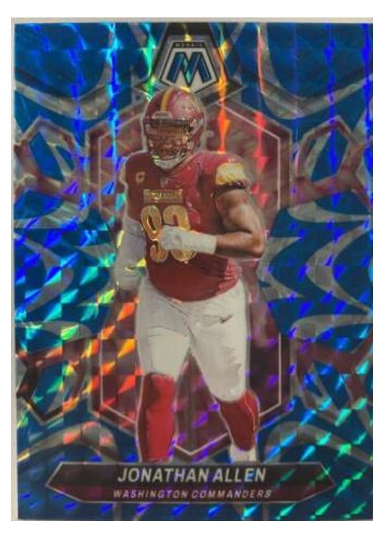 2024 Panini Mosaic Base Set Jonathan Allen Blue Reactive #223 card