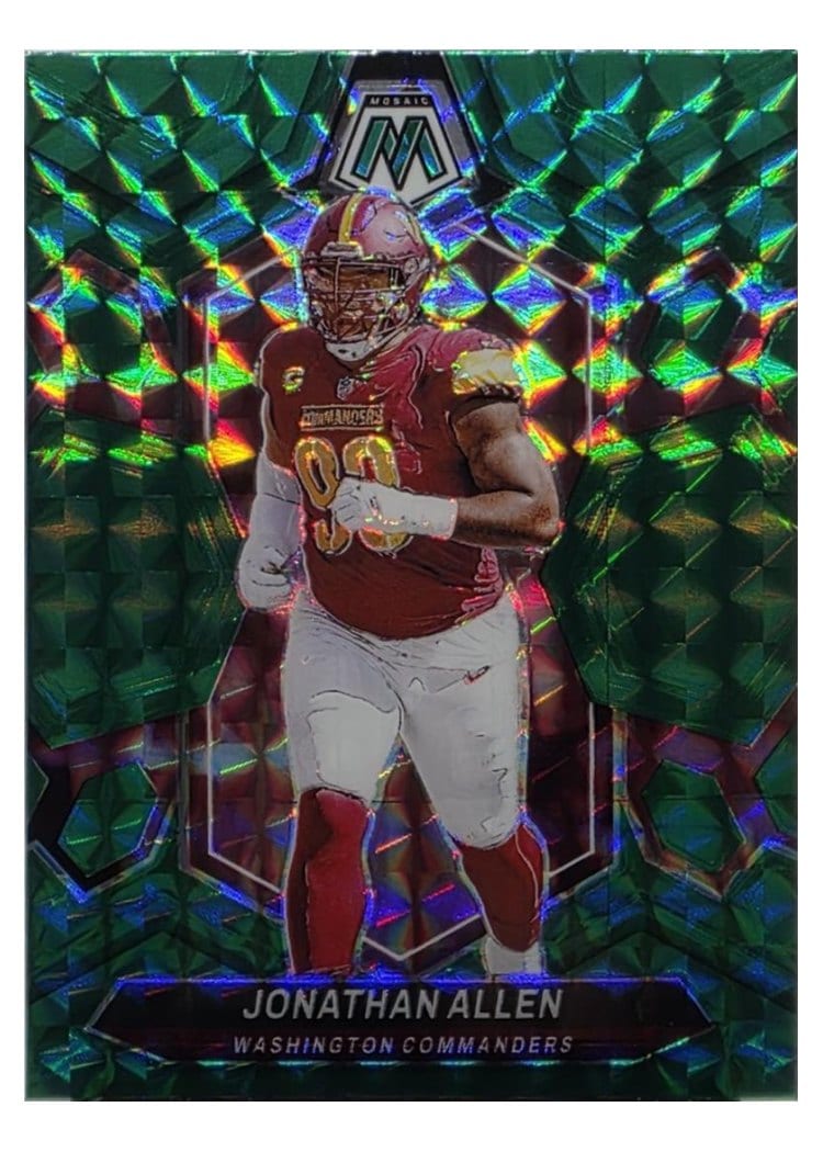 2024 Panini Mosaic Base Set Jonathan Allen Green #223 card