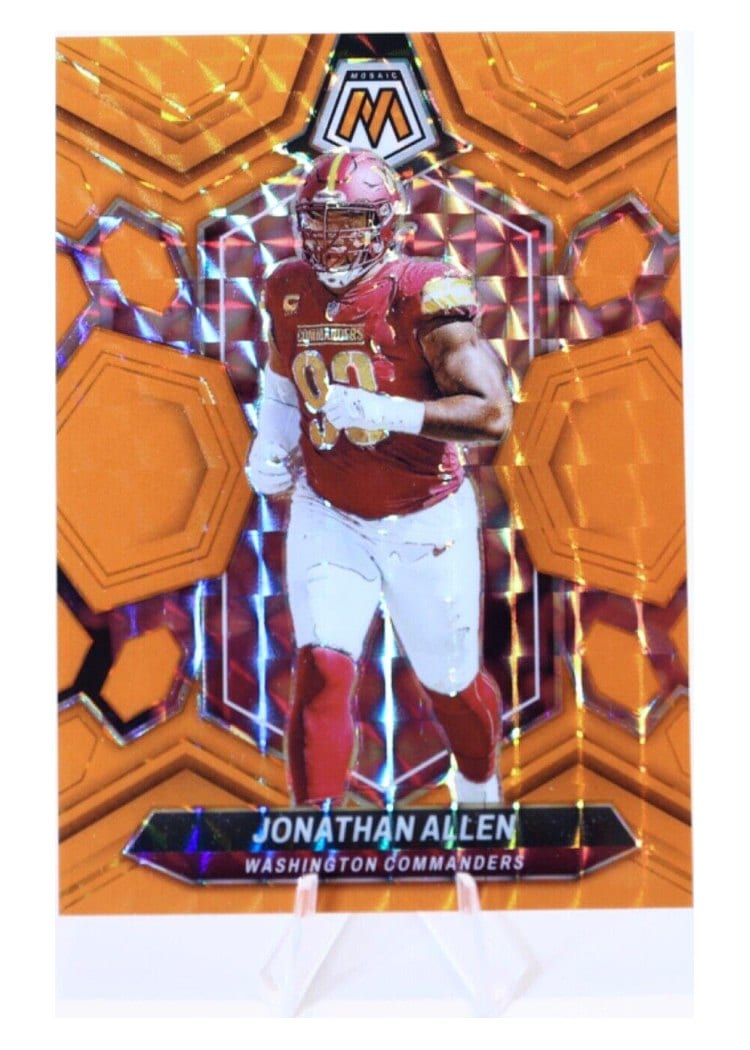 2024 Panini Mosaic Base Set Jonathan Allen Orange Fluorescent #223 card