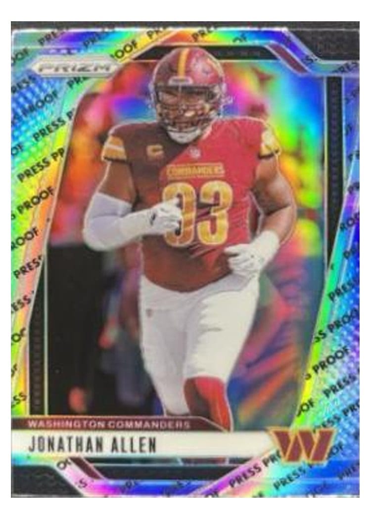 2024 Panini Prizm Base Set Jonathan Allen #292 card