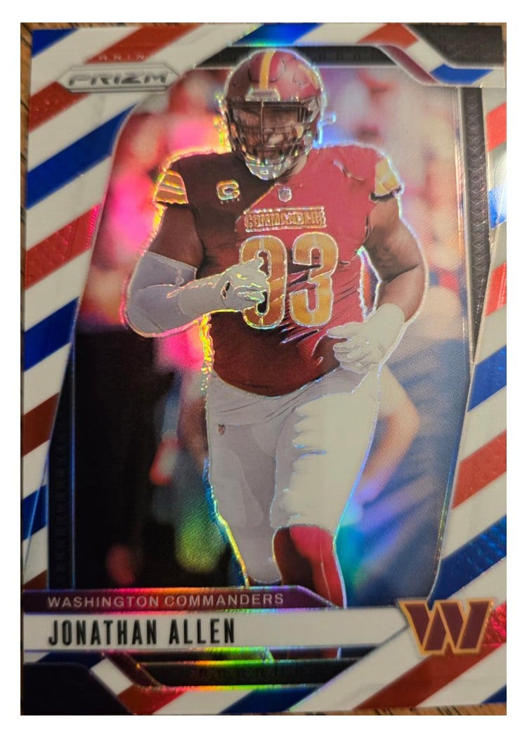 2024 Panini Prizm Base Set Jonathan Allen #292 card