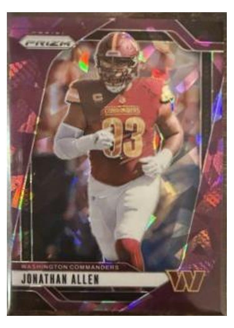 2024 Panini Prizm Base Set Jonathan Allen #292 card