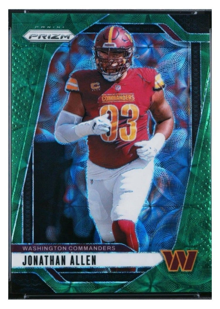 2024 Panini Prizm Base Set Jonathan Allen Green Scope #292 card