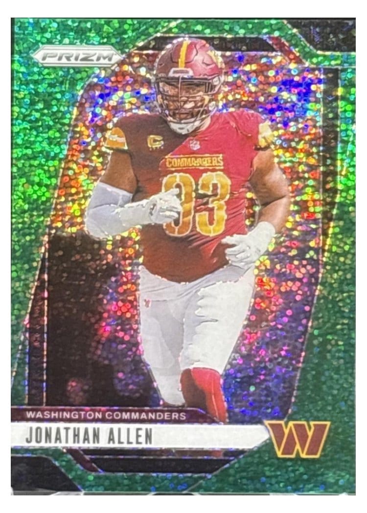 2024 Panini Prizm Base Set Jonathan Allen #292 card
