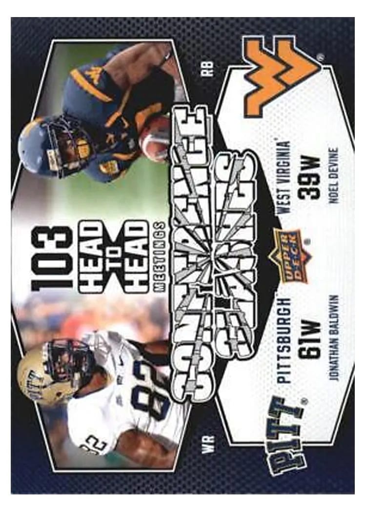 2011 Upper Deck Conference Clashes Jonathan Baldwin, Noel Devine #CC-12 card