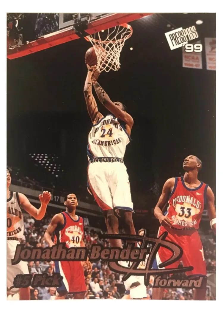 1999 Press Pass Jonathan Bender #5 card