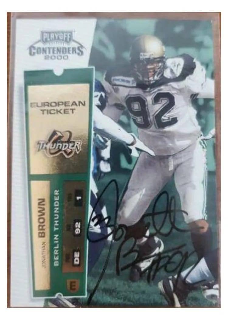 2000 Playoff Contenders Jonathan Brown #152 card