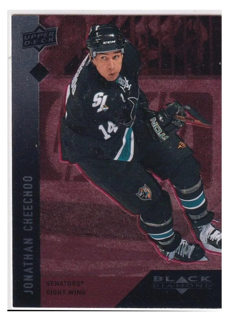 2009 Upper Deck Black Diamond Jonathan Cheechoo #51 card