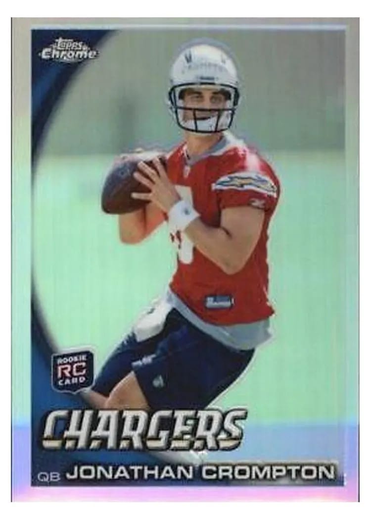 2010 Topps Chrome Jonathan Crompton #C166 card