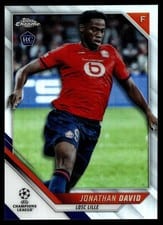 2021 Topps Chrome UEFA Champions League Jonathan David #191 card