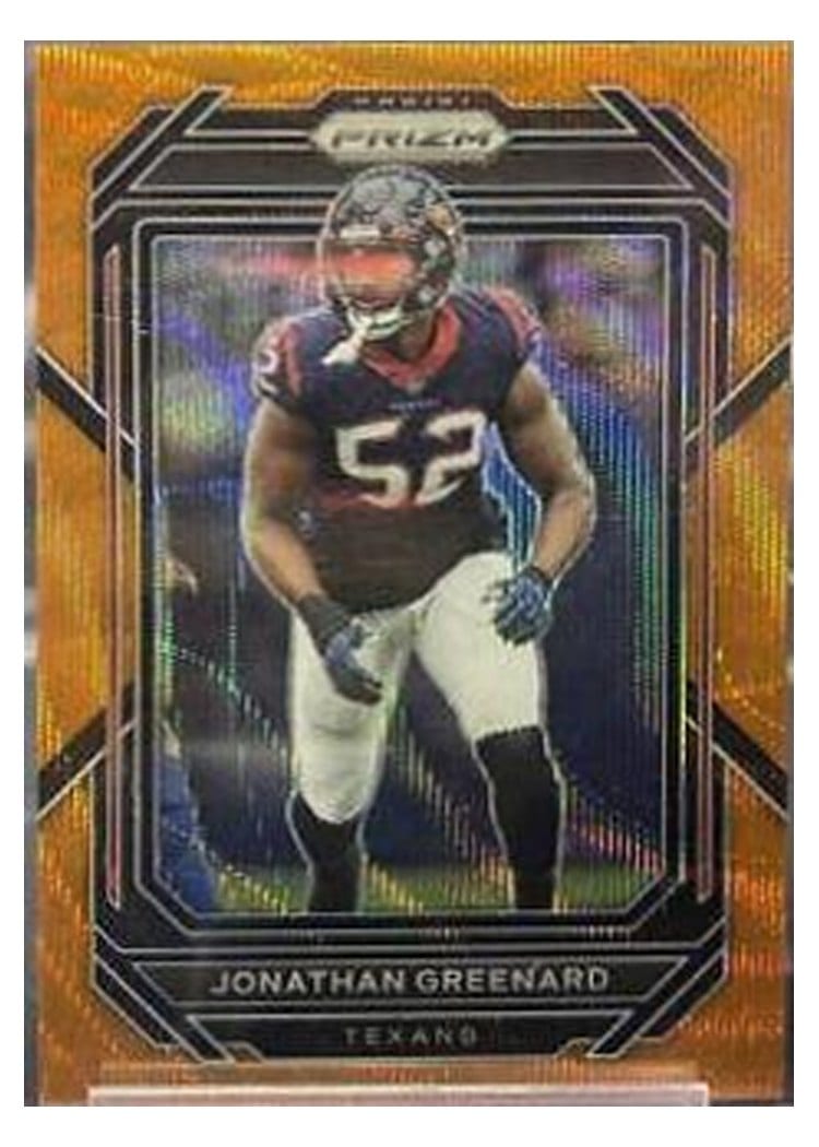 2022 Panini Prizm Base Set Jonathan Greenard Orange Wave #118 card