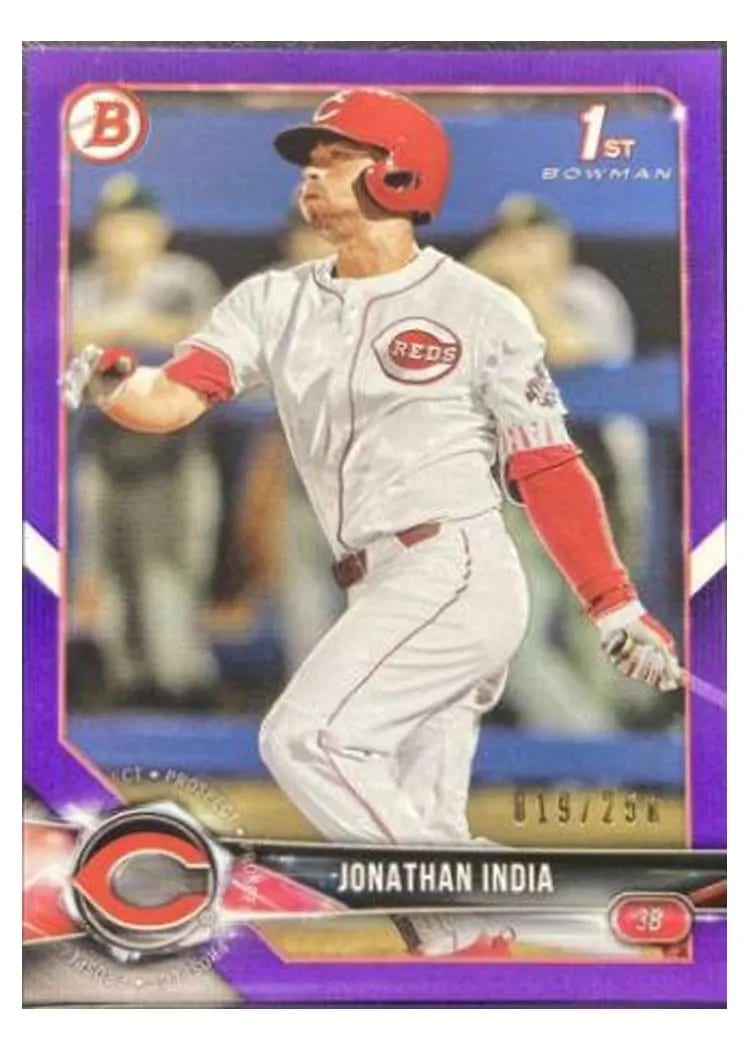 2018 Bowman Draft Base Set Jonathan India #BD-112 card