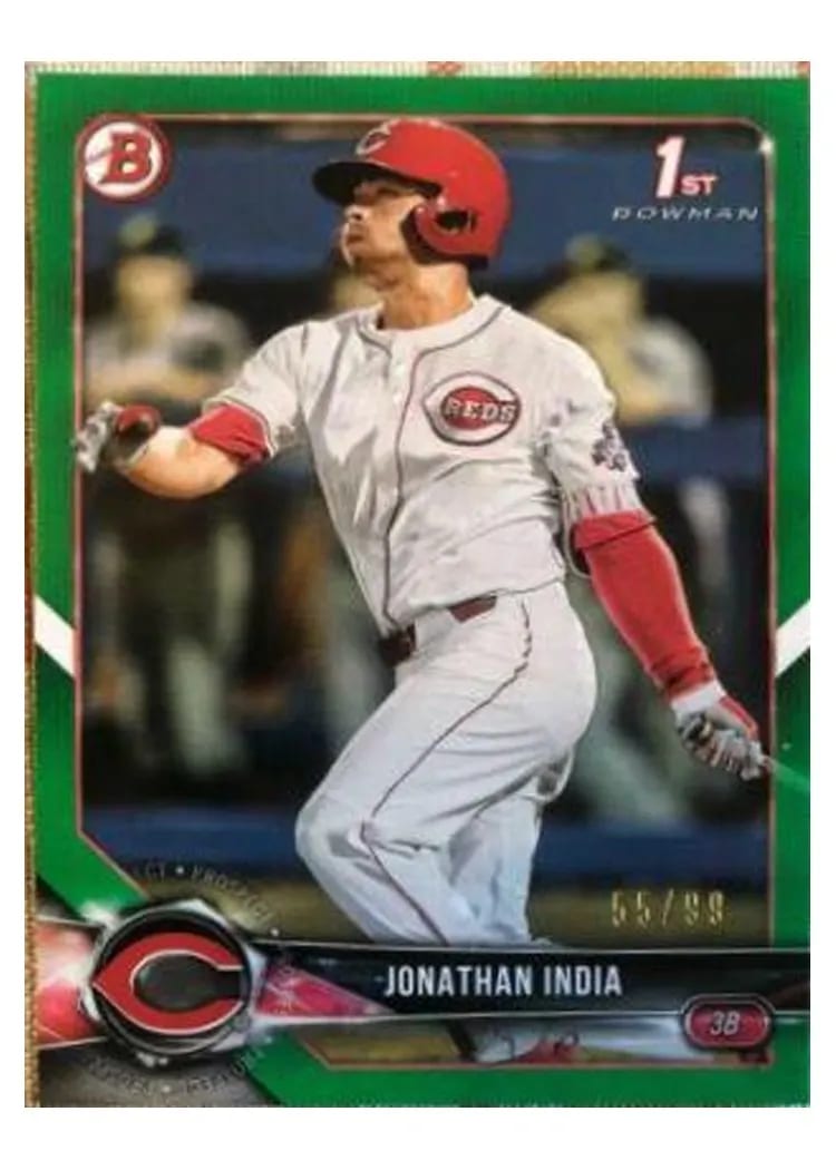 2018 Bowman Draft Base Set Jonathan India #BD-112 card