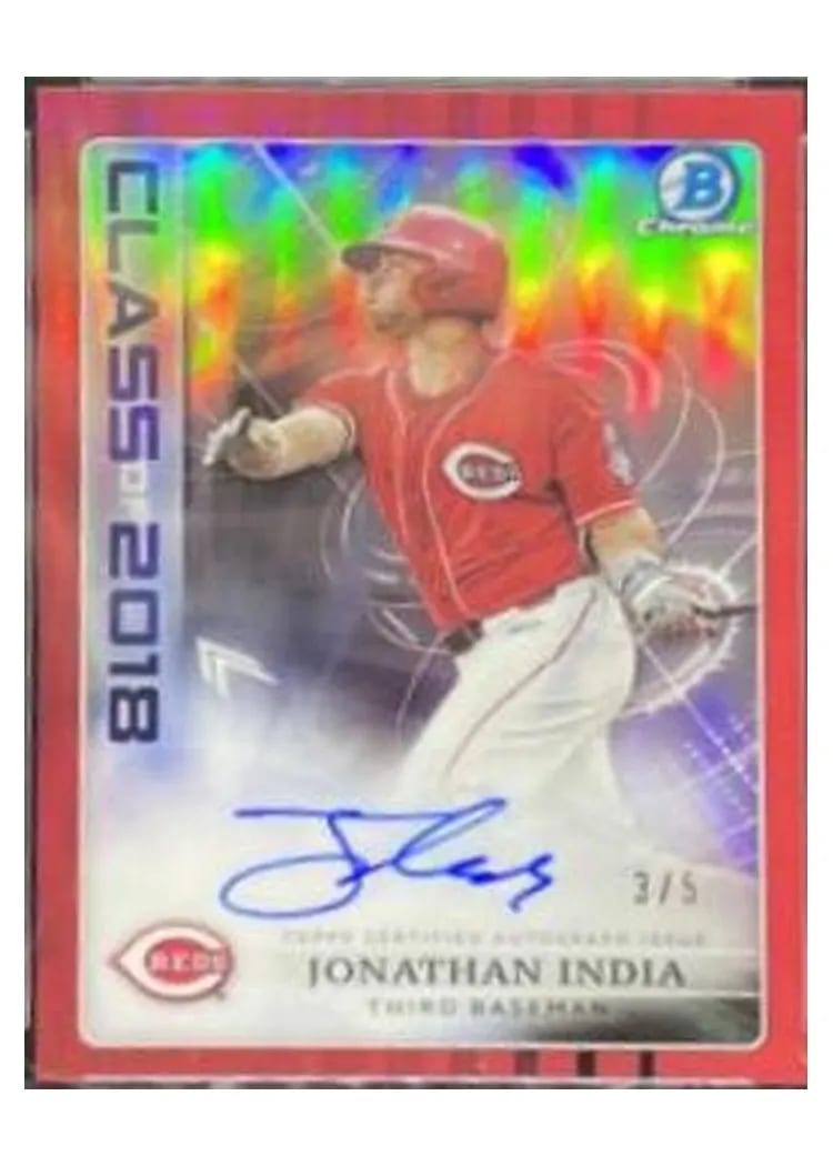 2018 Bowman Draft Base Set Jonathan India #BD-112 card