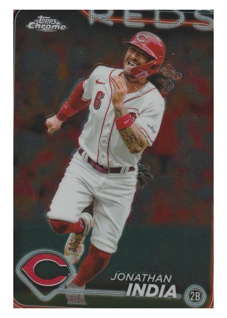 2024 Topps Chrome Logofractor Edition Base Set Jonathan India #185 card