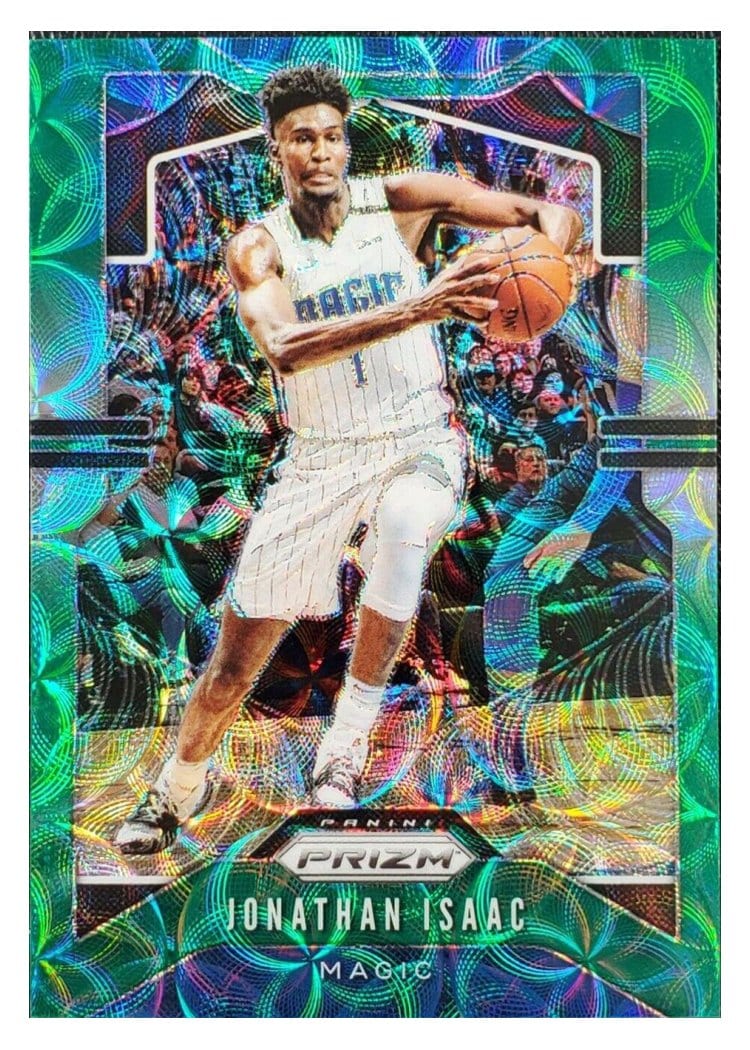 2019-20 Panini Prizm Base Set Jonathan Isaac Green Choice Prizm #194 card