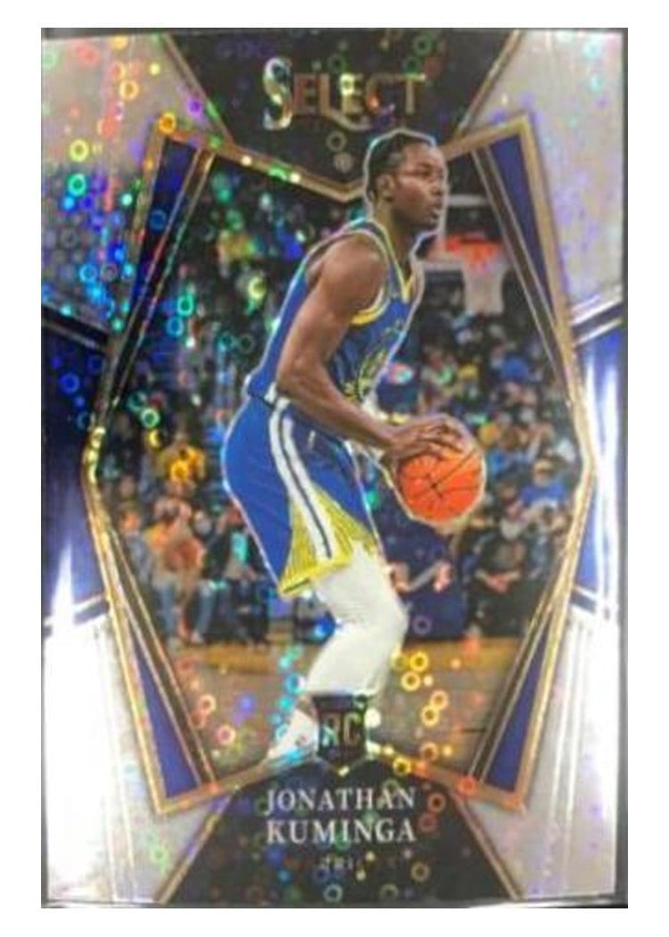 2021-22 Panini Select Base Set Jonathan Kuminga Disco Prizm #123 card