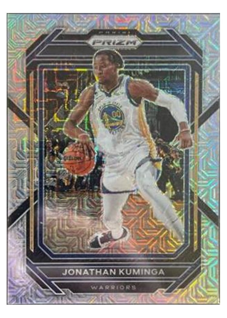 2022-23 Panini Prizm Base Set Jonathan Kuminga Mojo Prizm #104 card